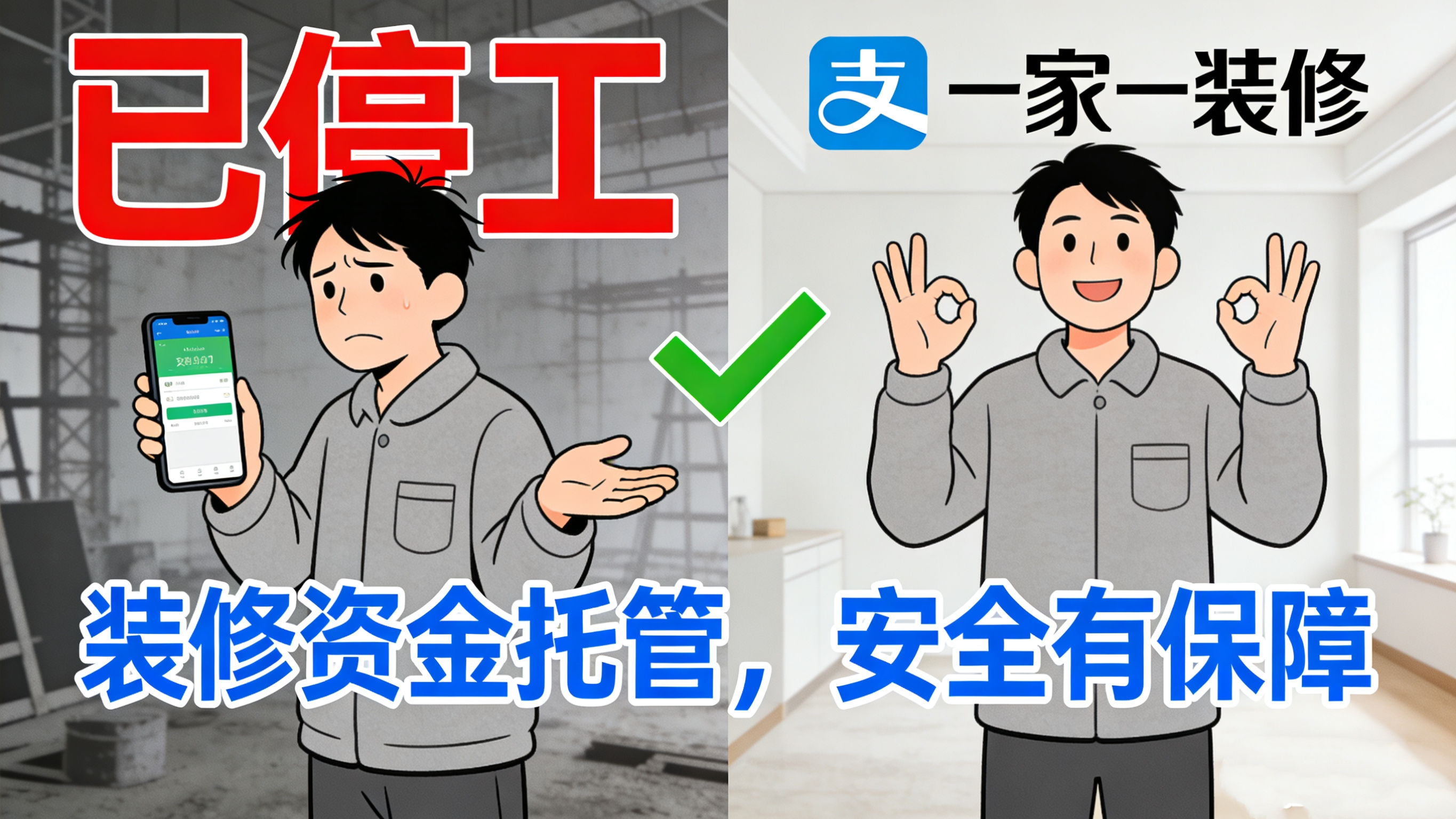 裝修款交出去心就慌？一家一裝飾聯手支付寶：您的滿意，才是我們的收款碼